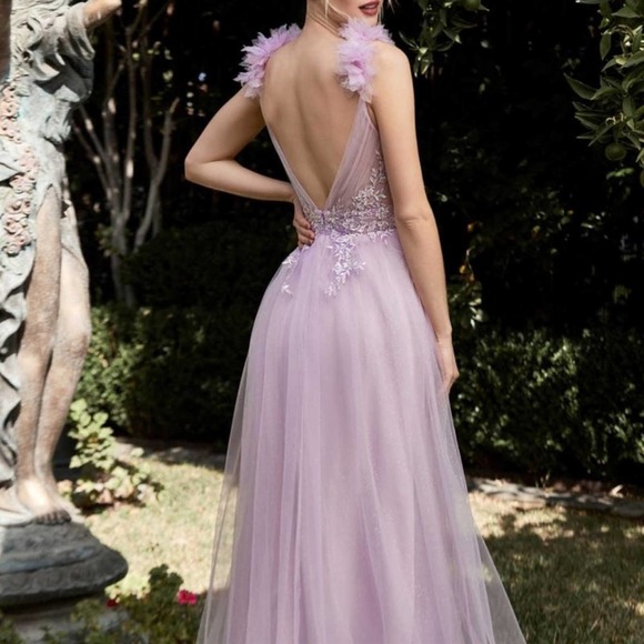 Lilac Tulle Ballgown - Picture 2 of 6